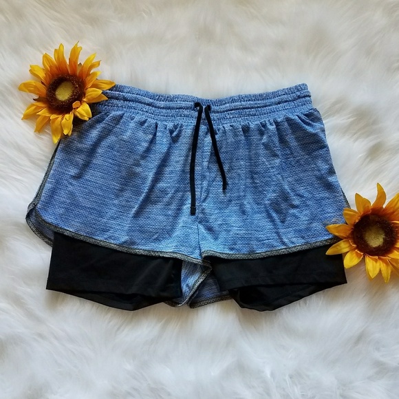 Champion Pants - Champion DuoDry Blue/Gray Shorts w/ liner